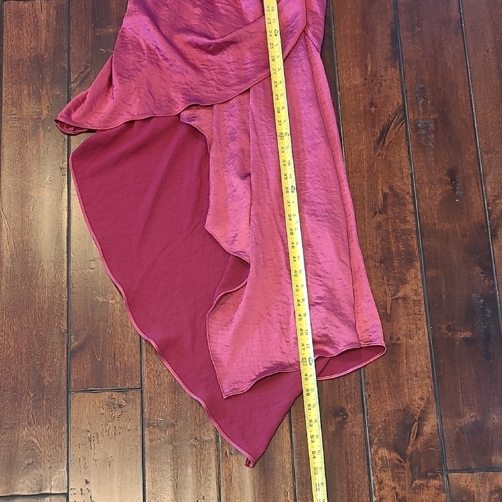 Elliatt X Revolve Caroline Halter Dress In Ruby Satin Size XS NWT - Picture 10 of 15